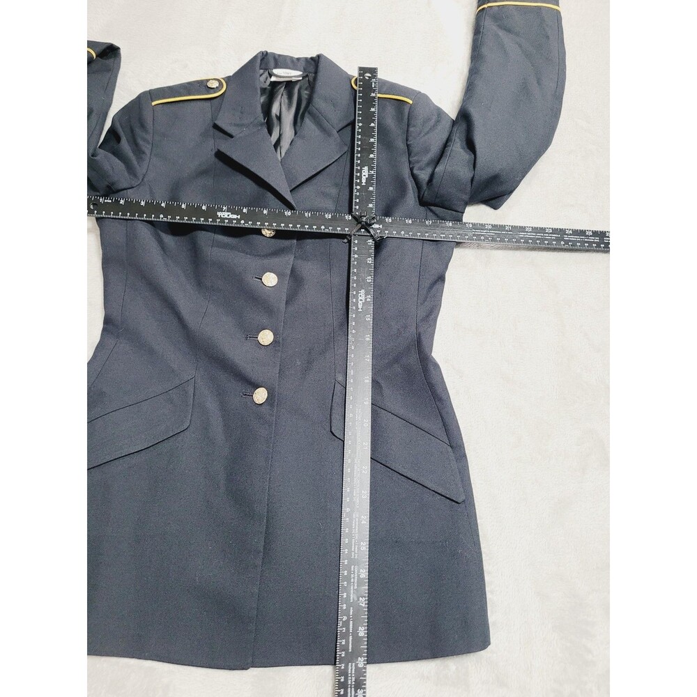 Bremen Bowdon Suit Jacket Womens 10 Tall Blue Army Dress Uniform Coat ASU - Picture 13 of 16
